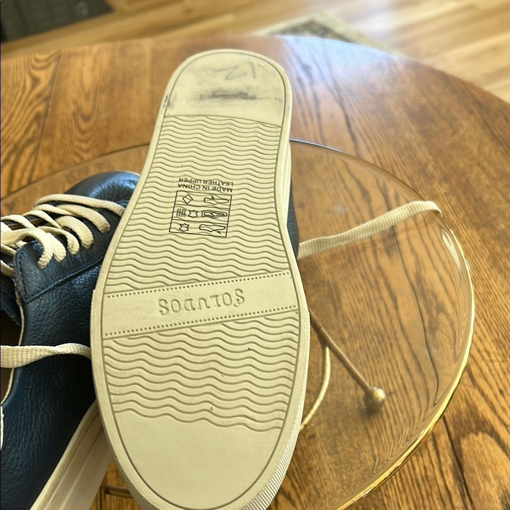 Soludos Navy & White Leather Sneakers 7.5 — image 6 of 8
